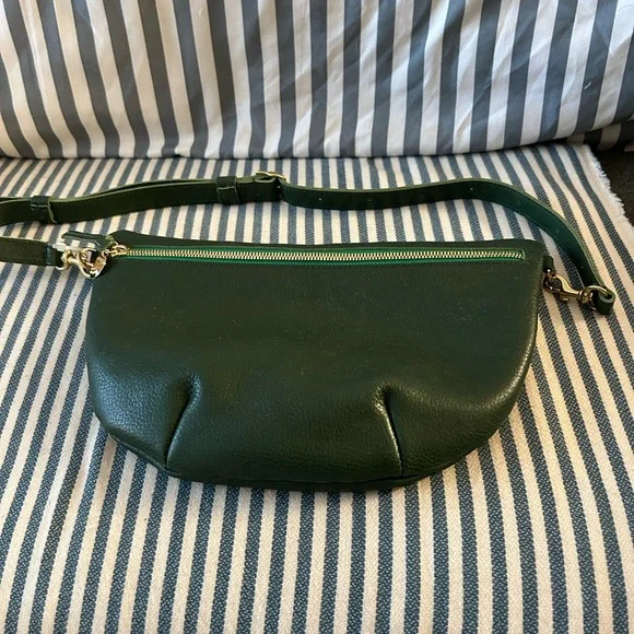 Clare V Green Leather Grande Fanny NWOT - Picture 6 of 6